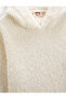 Hooded Knitted Sweater Basic Soft Textured Long Sleeve - 3
