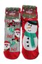 2 Pairs of Cotton Socks with Christmas Concept Snowman and Santa Claus Patterns - 4