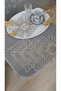 Set of 6 Coffee Side Stylish Presentation Napkins with Tulle Guipure