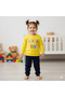 Baby Girl Printed Snap Fastener Top and Bottom Two-Piece Casual Set 6-18 Months