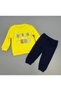 Baby Girl Printed Snap Fastener Top and Bottom Two-Piece Casual Set 6-18 Months - 3