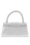 25Kc1285 Women's Stone Hand Evening Bag Silver - 3