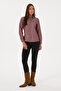 Women's Burgundy Long Sleeve Basic Shirt 50316711-VR014 - 4