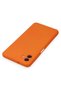 Techmrt Galaxy A04 Compatible Case Nano Inside Velvet Silicone (11459) - Orange - 5