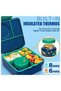 - Functional 3-4 Compartment Leakproof Lunchbox with Cutlery and Food Jar - Purple Unicorn - 5