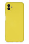 Techmrt Galaxy A04E Case Nano Inside Velvet Silicone (94748) - Yellow Compatible