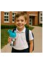 - Elite Tritan Kids Water Bottle 450ml - Cute Penguin - 6