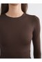 Lcw Visionbrown Crew Neck Women's Bodysuit - 3