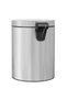 Pedal bin, 5 liter capacity, silver, - 4