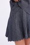 Women's Anthracite Skirted High Neck Knitwear Set - 7