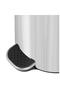 Pedal bin, 5 liter capacity, silver, - 6
