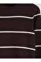Esvab • Modern & Distinctive Zero Roba Collar Long Sleeve Striped Men's Knitwear Sweater - 7