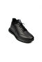 5017 Black Leather Men's Casual Shoes
