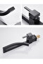 Matte Black Waterfall 360 Degree Swivel Square Basin Bathroom Sink Faucet - 4