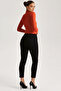 Women's Black Pocketed Fabric Trousers Arm-26K136080 - 4