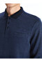 Polo Neck Long Sleeve Men's Sweatshirt - 6