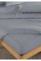 Line %100 Cotton Ranforce Akay Navy Blue Yarn Dyed Duvet Cover Set Double Size - 200X220 cm - 3