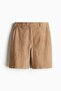 Suede Bermuda shorts
