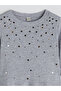 Esvab • Modern & Distinctive Zero Roba Collar Sequin Embroidered Girls' T-Shirt - 5