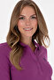 Women's Violet Basic Polo Neck Sweatshirt 50307755-Vr037 - 2