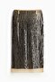 Sequined mesh skirt - 5