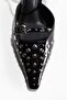 Studded heeled sandals
