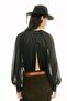 Open-back satin blouse - 8