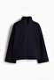 Zip-through teddy sweatshirt