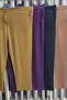 Women's Hijab Clothing Plus Size Corded Fabric Knitted Trousers - 6