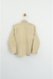 Men's Beige Cargo Detailed Shirt and T-Shirt Set - 4