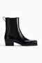 Square-toe Chelsea boots
