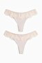 2-pack microfibre and lace thong briefs - 3
