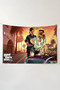 Gta Printed Wall Covering – Gamer-Themed, High-Quality Fabric, Tapestry Wall Carpet - 2