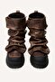 Gaiter-detail leather boots - 4
