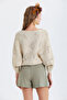 Pensli Belted Winter Shorts Çağla - 4