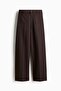 Wide twill trousers - 4