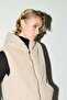 Hooded pile gilet - 4