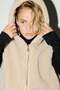 Hooded pile gilet - 3