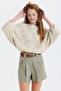 Pensli Belted Winter Shorts Çağla - 3