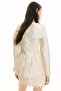 Perforated-skirt dress - 4