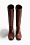 Knee-high biker boots - 2