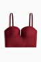 Padded-cup microfibre bustier - 4