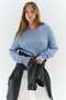 Cable-knit jumper