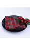 New Year's Red Plaid Napkin, 40X40 cm 4 Pieces - 2