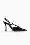 Slingback court shoes