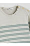 Crew Neck Striped Women's Knitwear Sweater - 6