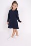 Girls' Relax Fit Crew Neck Long Sleeve Dress - 6
