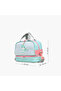 Dinosaur Print Double Layer Lunch Bag with Zip Closure - 2