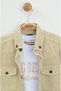 Men's Beige Cargo Detailed Shirt and T-Shirt Set - 3