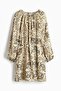 Oversized tie-belt dress